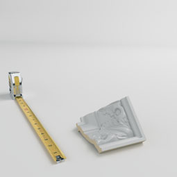 Ekena Millwork - MIC03X03LE - Endurathane Inside Corner Moulding, 3 1/2"P x 3 1/8"H (matches moulding MLD03X03X04LE), Factory Primed