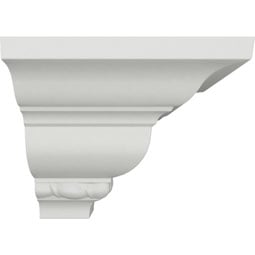 Ekena Millwork - MOC02X02CR - Endurathane Outside Corner for Crendon Bead and Barrel Crown Moulding (matches moulding MLD02X02X04CR), 3"P x 3"H, Factory Primed