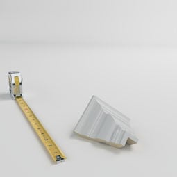 Ekena Millwork - MOC02X02CR - Endurathane Outside Corner for Crendon Bead and Barrel Crown Moulding (matches moulding MLD02X02X04CR), 3"P x 3"H, Factory Primed