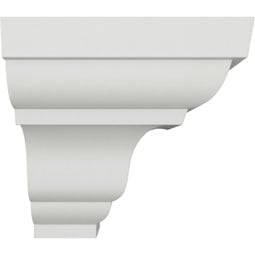 Ekena Millwork - MOC03X03PA - Endurathane Outside Corner for Palmetto Smooth Crown Moulding (matches moulding MLD03X03X04PA), 3"P x 3"H, Factory Primed