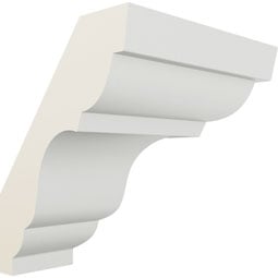 Ekena Millwork - MOC03X03PA - Endurathane Outside Corner for Palmetto Smooth Crown Moulding (matches moulding MLD03X03X04PA), 3"P x 3"H, Factory Primed