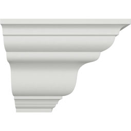 Ekena Millwork - MOC03X03DU - Endurathane Outside Corner Moulding (matches moulding MLD03X03X05DU), 3 7/8"P x 3 7/8"H, Factory Primed