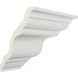 Ekena Millwork - MOC03X03DU - Endurathane Outside Corner Moulding (matches moulding MLD03X03X05DU), 3 7/8"P x 3 7/8"H, Factory Primed