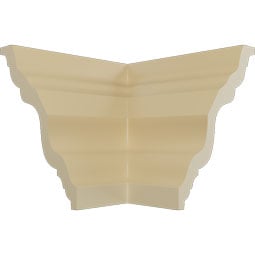 Ekena Millwork - MOC03X03DU - Endurathane Outside Corner Moulding (matches moulding MLD03X03X05DU), 3 7/8"P x 3 7/8"H, Factory Primed