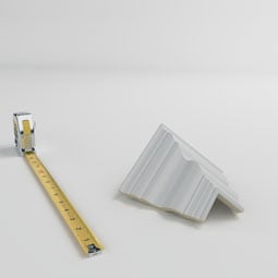 Ekena Millwork - MOC03X03DU - Endurathane Outside Corner Moulding (matches moulding MLD03X03X05DU), 3 7/8"P x 3 7/8"H, Factory Primed