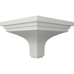 Ekena Millwork - MOC04X03DY - Endurathane Outside Corner Moulding (matches moulding MLD03X04X05DY), 4 1/8"P x 3 3/4"H, Factory Primed