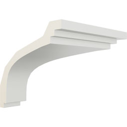 Ekena Millwork - MOC04X03DY - Endurathane Outside Corner Moulding (matches moulding MLD03X04X05DY), 4 1/8"P x 3 3/4"H, Factory Primed