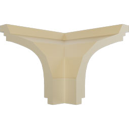 Ekena Millwork - MOC04X03DY - Endurathane Outside Corner Moulding (matches moulding MLD03X04X05DY), 4 1/8"P x 3 3/4"H, Factory Primed