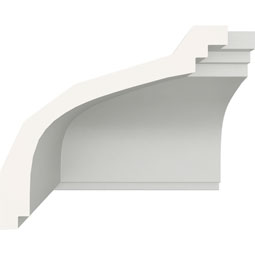 Ekena Millwork - MIC04X03DY - Endurathane Inside Corner Moulding, 4 1/8"P x 3 3/4"H (matches moulding MLD03X04X05DY), Factory Primed