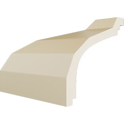 Ekena Millwork - MIC04X03DY - Endurathane Inside Corner Moulding, 4 1/8"P x 3 3/4"H (matches moulding MLD03X04X05DY), Factory Primed