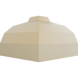 Ekena Millwork - MIC04X03DY - Endurathane Inside Corner Moulding, 4 1/8"P x 3 3/4"H (matches moulding MLD03X04X05DY), Factory Primed