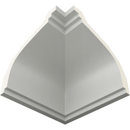 Ekena Millwork - MIC04X03DY - Endurathane Inside Corner Moulding, 4 1/8"P x 3 3/4"H (matches moulding MLD03X04X05DY), Factory Primed