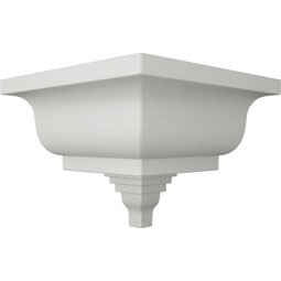 Ekena Millwork - MOC04X03BU - Endurathane Outside Corner Moulding (matches moulding MLD03X04X05BU), 4 1/2"P x 3 7/8"H, Factory Primed