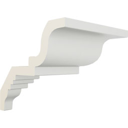 Ekena Millwork - MOC04X03BU - Endurathane Outside Corner Moulding (matches moulding MLD03X04X05BU), 4 1/2"P x 3 7/8"H, Factory Primed