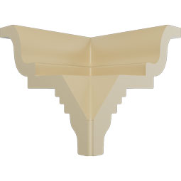 Ekena Millwork - MOC04X03BU - Endurathane Outside Corner Moulding (matches moulding MLD03X04X05BU), 4 1/2"P x 3 7/8"H, Factory Primed