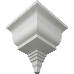 Ekena Millwork - MOC04X03BU - Endurathane Outside Corner Moulding (matches moulding MLD03X04X05BU), 4 1/2"P x 3 7/8"H, Factory Primed