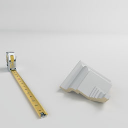 Ekena Millwork - MOC04X03BU - Endurathane Outside Corner Moulding (matches moulding MLD03X04X05BU), 4 1/2"P x 3 7/8"H, Factory Primed