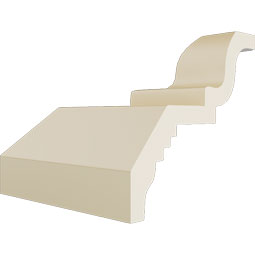 Ekena Millwork - MIC04X03BU - Endurathane Inside Corner Moulding, 4 1/2"P x 3 7/8"H (matches moulding MLD03X04X05BU), Factory Primed