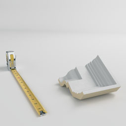 Ekena Millwork - MIC04X03BU - Endurathane Inside Corner Moulding, 4 1/2"P x 3 7/8"H (matches moulding MLD03X04X05BU), Factory Primed