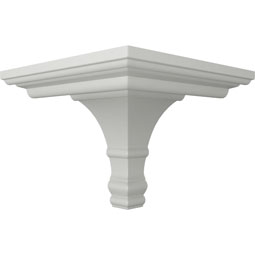 Ekena Millwork - MOC07X06FO - Endurathane Outside Corner Moulding (matches moulding MLD06X07X09FO), 7"P x 6 3/4"H, Factory Primed