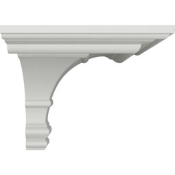 Ekena Millwork - MOC07X06FO - Endurathane Outside Corner Moulding (matches moulding MLD06X07X09FO), 7"P x 6 3/4"H, Factory Primed
