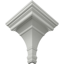 Ekena Millwork - MOC07X06FO - Endurathane Outside Corner Moulding (matches moulding MLD06X07X09FO), 7"P x 6 3/4"H, Factory Primed