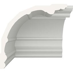 Ekena Millwork - MIC07X06FO - Endurathane Inside Corner Moulding, 7"P x 6 3/4"H (matches moulding MLD06X07X09FO), Factory Primed