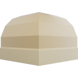 Ekena Millwork - MIC07X06FO - Endurathane Inside Corner Moulding, 7"P x 6 3/4"H (matches moulding MLD06X07X09FO), Factory Primed