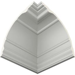 Ekena Millwork - MIC07X06FO - Endurathane Inside Corner Moulding, 7"P x 6 3/4"H (matches moulding MLD06X07X09FO), Factory Primed