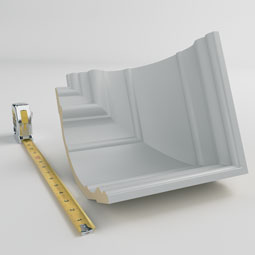 Ekena Millwork - MIC07X06FO - Endurathane Inside Corner Moulding, 7"P x 6 3/4"H (matches moulding MLD06X07X09FO), Factory Primed