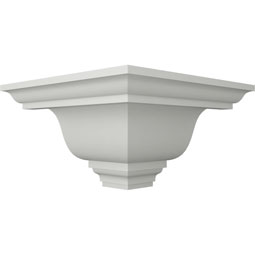 Ekena Millwork - MOC07X05NI - Endurathane Outside Corner Moulding (matches moulding MLD05X07X09NI), 7 1/2"P x 5"H, Factory Primed