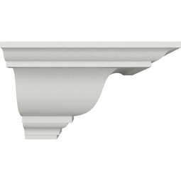 Ekena Millwork - MOC07X05NI - Endurathane Outside Corner Moulding (matches moulding MLD05X07X09NI), 7 1/2"P x 5"H, Factory Primed