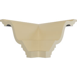 Ekena Millwork - MOC07X05NI - Endurathane Outside Corner Moulding (matches moulding MLD05X07X09NI), 7 1/2"P x 5"H, Factory Primed