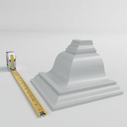 Ekena Millwork - MOC07X05NI - Endurathane Outside Corner Moulding (matches moulding MLD05X07X09NI), 7 1/2"P x 5"H, Factory Primed