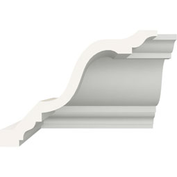 Ekena Millwork - MIC07X05NI - Endurathane Inside Corner Moulding, 7 1/2"P x 5 5/8"H (matches moulding MLD05X07X09NI), Factory Primed