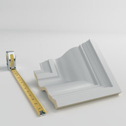 Ekena Millwork - MIC07X05NI - Endurathane Inside Corner Moulding, 7 1/2"P x 5 5/8"H (matches moulding MLD05X07X09NI), Factory Primed