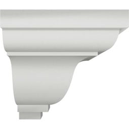 Ekena Millwork - MOC02X02LY - Endurathane Outside Corner for Lyon Traditional Smooth Crown Moulding (matches moulding MLD02X02X03LY), 2"P x 2"H, Factory Primed