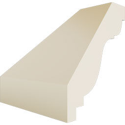 Ekena Millwork - MIC02X02LY - Endurathane Inside Corner for Lyon Traditional Smooth Crown Moulding, 2"P x 2"H (matches moulding MLD02X02X03LY), Factory Primed