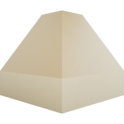 Ekena Millwork - MIC02X02LY - Endurathane Inside Corner for Lyon Traditional Smooth Crown Moulding, 2"P x 2"H (matches moulding MLD02X02X03LY), Factory Primed