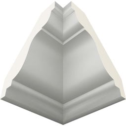 Ekena Millwork - MIC02X02LY - Endurathane Inside Corner for Lyon Traditional Smooth Crown Moulding, 2"P x 2"H (matches moulding MLD02X02X03LY), Factory Primed