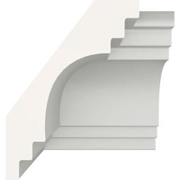 Ekena Millwork - MIC02X02DU - Endurathane Inside Corner Moulding, 2 3/4"P x 2 3/4"H (matches moulding MLD02X02X03DU), Factory Primed