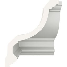 Ekena Millwork - MIC04X03TR - Endurathane Inside Corner for Maria Traditional Smooth Crown Moulding, 4 1/2"P x 6"H (matches moulding MLD03X04X05TR), Factory Primed