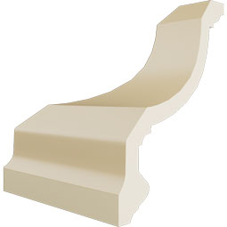 Ekena Millwork - MIC04X03TR - Endurathane Inside Corner for Maria Traditional Smooth Crown Moulding, 4 1/2"P x 6"H (matches moulding MLD03X04X05TR), Factory Primed