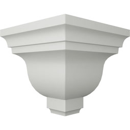 Ekena Millwork - MOC05X04ED - Endurathane Outside Corner Moulding (matches moulding MLD04X05X06ED), 5"P x 5"H, Factory Primed