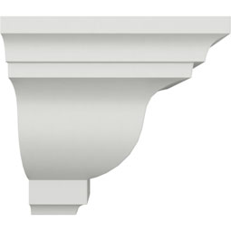 Ekena Millwork - MOC05X04ED - Endurathane Outside Corner Moulding (matches moulding MLD04X05X06ED), 5"P x 5"H, Factory Primed