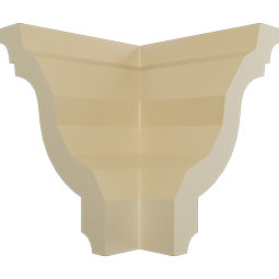 Ekena Millwork - MOC05X04ED - Endurathane Outside Corner Moulding (matches moulding MLD04X05X06ED), 5"P x 5"H, Factory Primed