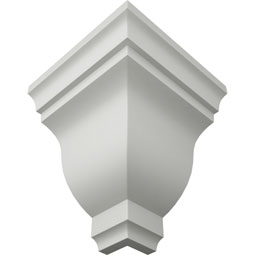 Ekena Millwork - MOC05X04ED - Endurathane Outside Corner Moulding (matches moulding MLD04X05X06ED), 5"P x 5"H, Factory Primed