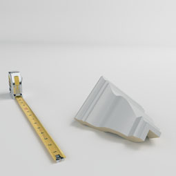 Ekena Millwork - MOC05X04ED - Endurathane Outside Corner Moulding (matches moulding MLD04X05X06ED), 5"P x 5"H, Factory Primed