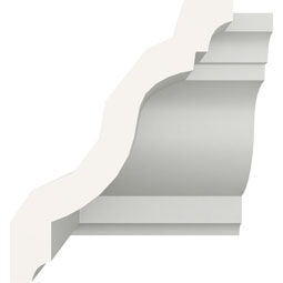 Ekena Millwork - MIC05X04ED - Endurathane Inside Corner Moulding, 5"P x 4"H (matches moulding MLD04X05X06ED), Factory Primed