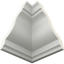 Ekena Millwork - MIC05X04ED - Endurathane Inside Corner Moulding, 5"P x 4"H (matches moulding MLD04X05X06ED), Factory Primed